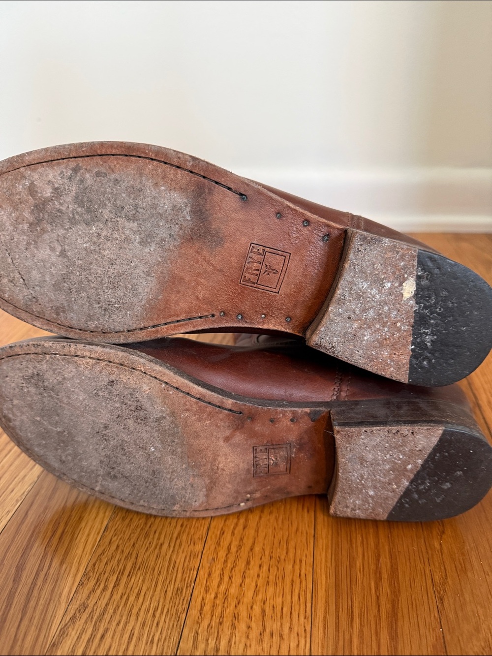 Frye Brown Leather Riding Boots - Picture 9 of 11